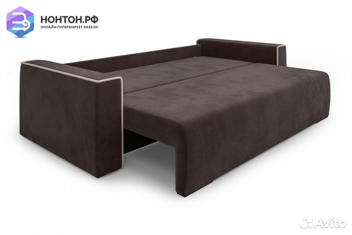 Диван еврокнижка Манхэттен коричневый