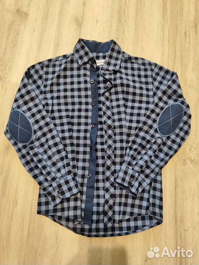4 рубашки на мальчика р. 122