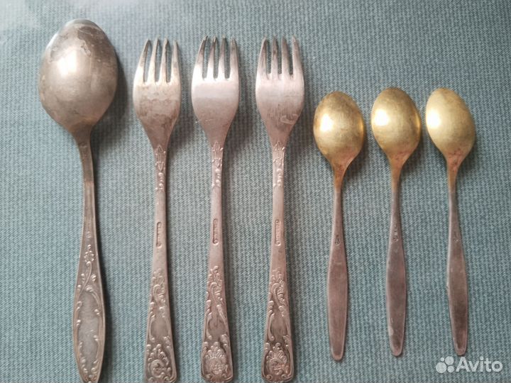 Ложки и вилки СССР мельхиор