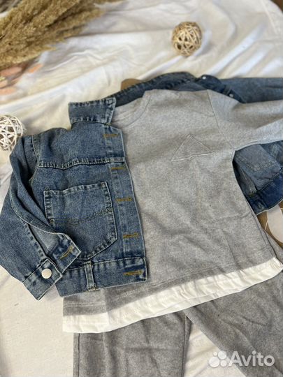 Трикотажный костюм новый 98