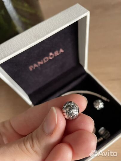 Pandora браслет с шармами новый серебро