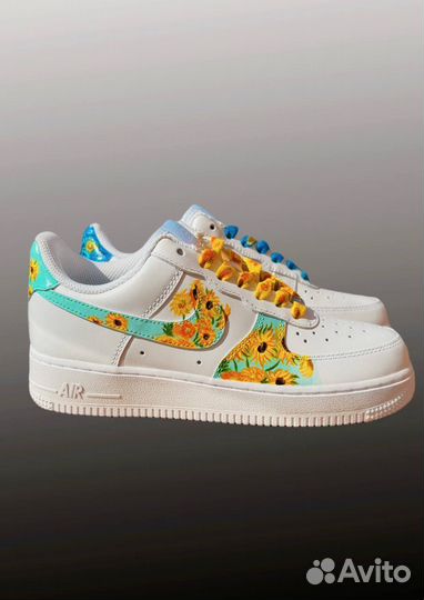 Кастомные кроссовки nike air force 1 adidas от2500