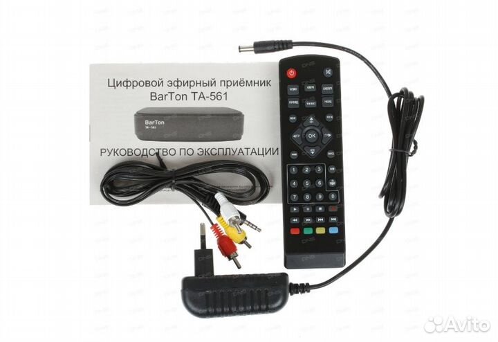 Приставка для цифрового тв BarTon TH-562, чёрная
