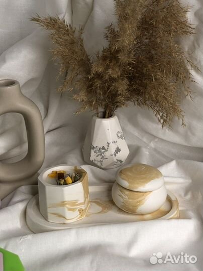 Гипсовые изделия, свечи ароматизированные