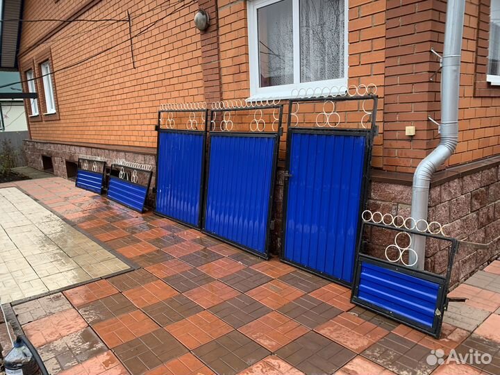 Металлические ворота бу