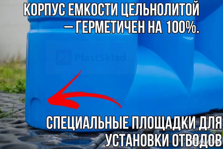 Емкость пластиковая 2000 литров