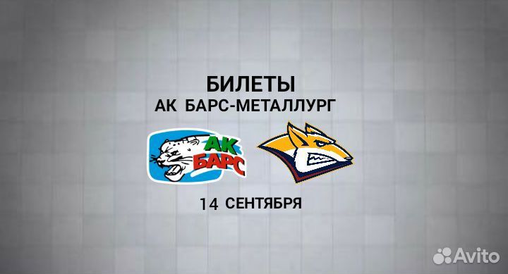 Билеты Ак Барс-Металлург
