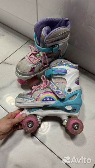 Ролики детские на 4 колесах 34-37 (коньки)