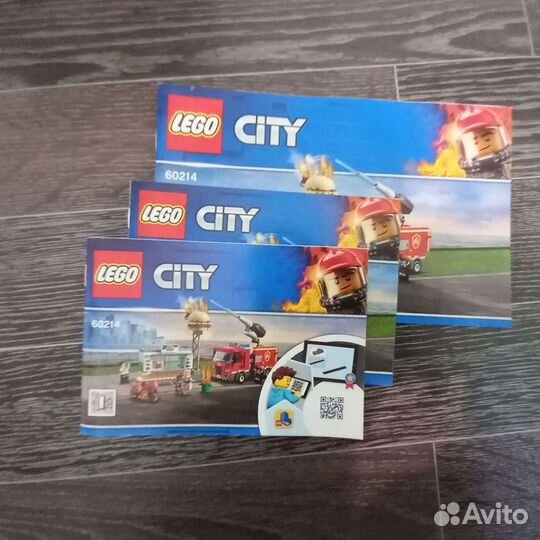 Lego city Пожар в бургер-кафе