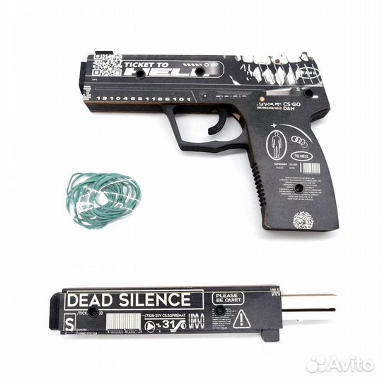 Деревянный пистолет юсп Билет в Ад Mod.2