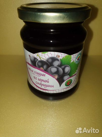 Желе из чёрной смородины М-конс 0.25