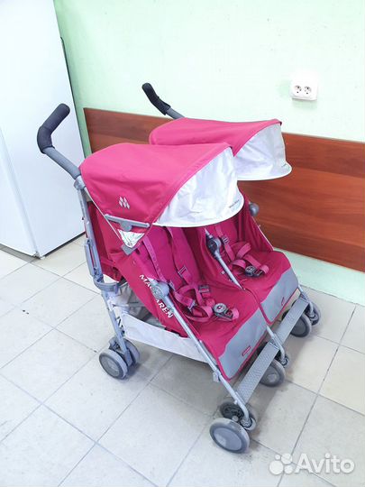 Коляска для двойни maclaren twin techno