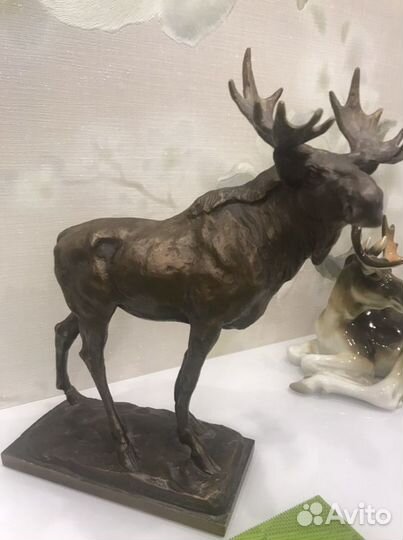 Бронза Лось 1986 с клеймом 8 кг Эксклюзив