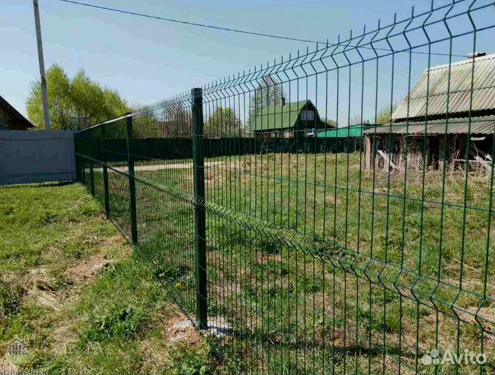 Забор из 3D сетки под ключ + Установка + Доставка