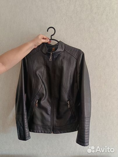Куртка кожаная женская 48 размер