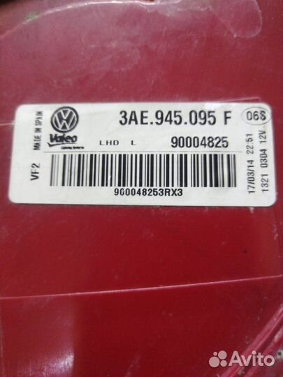 Фонарь задний левый Volkswagen Passat 362 cdab