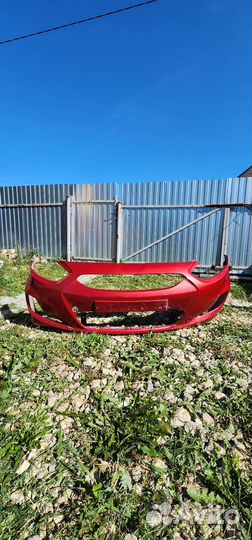 Бампер на hyundai solaris