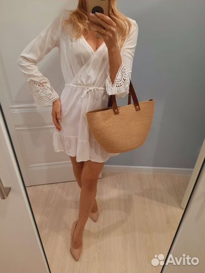 Платье туника из вискозы S/M H&M