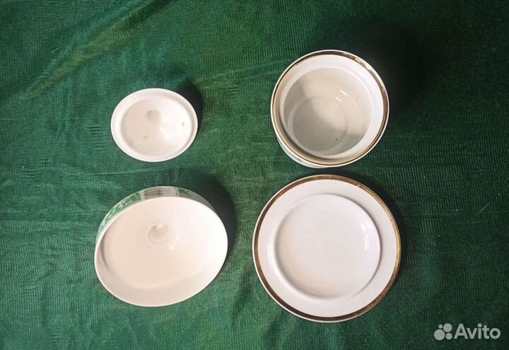 Сахарница масленка фарфор дулево СССР