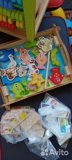 Развивающие деревянные игрушки пакетом
