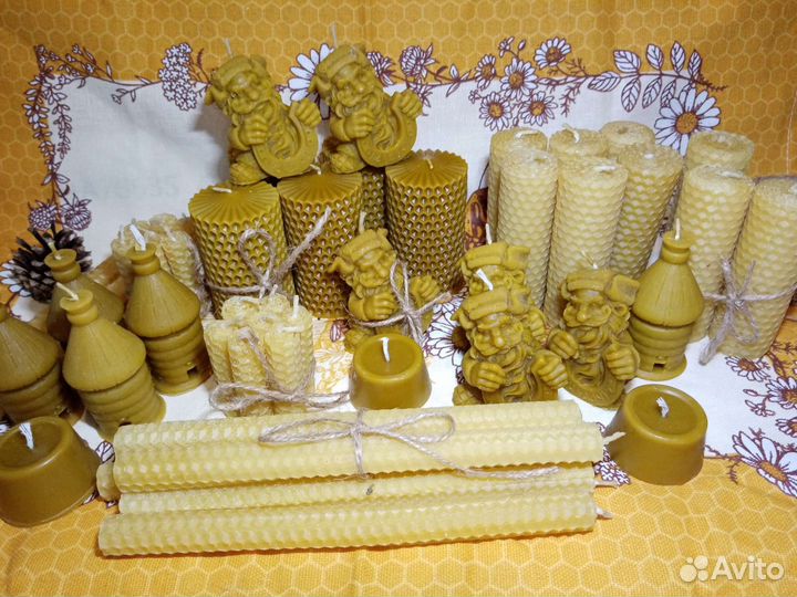 Свеча из вощины, свечи из натурального воска