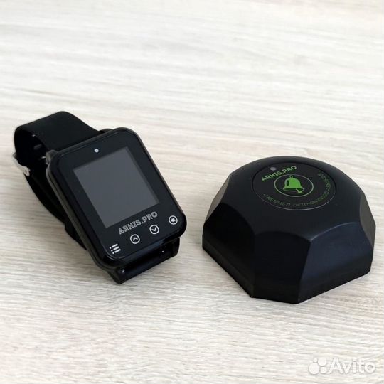 Кнопка вызова модель Бургер и пейджер на руку