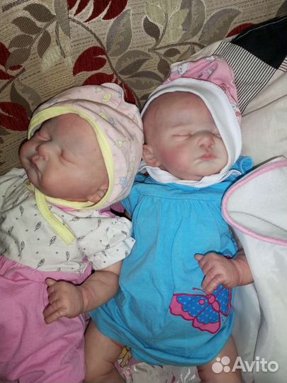 Кукла реборн ручной работы сплюшка 55 см