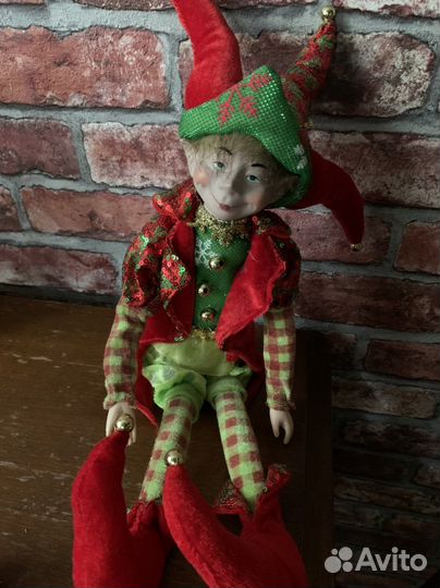 Кукла арлекин,клоун