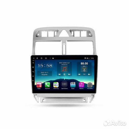 Магнитола Peugeot 307 2001-2008 Topway