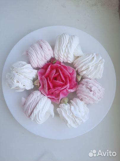 Зефир домашний ручной работы, цветы из зефира