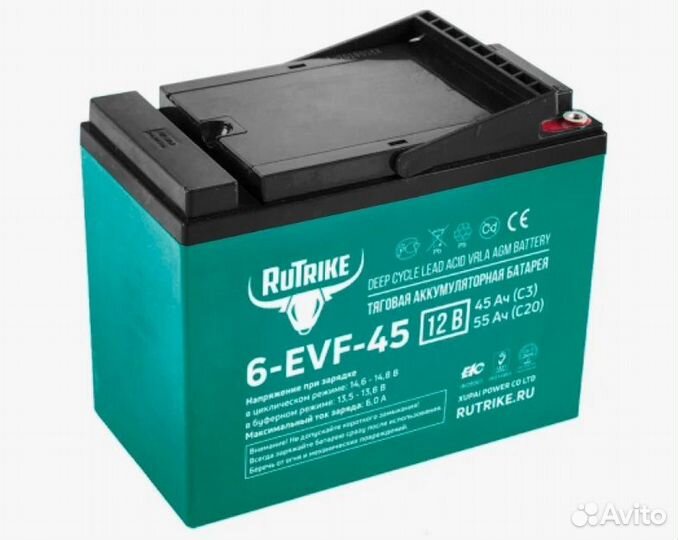 Тяговый гелевый аккумулятор 6-EVF- 45