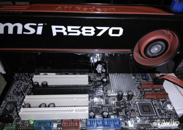 Видеокарта msi ATI Radeon HD R5870. Рабочая