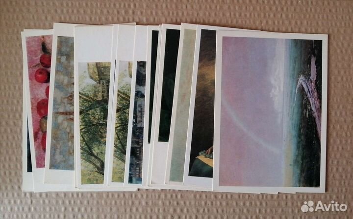 Открытки СССР живопись, 80е гг