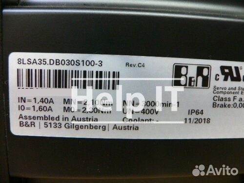 Серводвигатель B&R 8LSA35.DB030S100-3