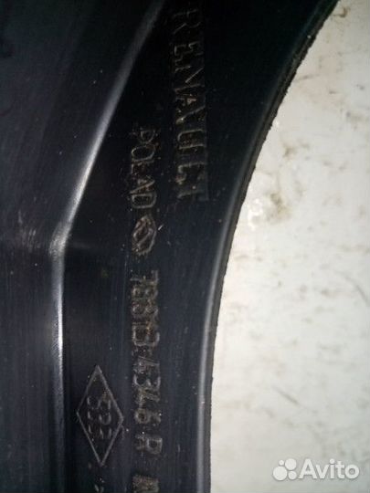 Брызговик задний левый Renault Duster 1