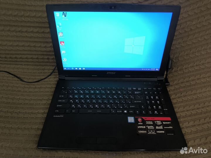 Игровой ноутбук msi GL 62 6QE core i5 Gtx 950m