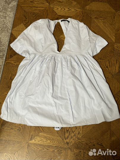 Платье комбинезон льняной zara