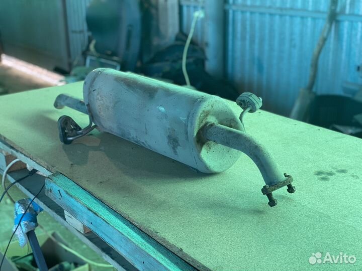 Задний глушитель Киа Рио 3/Солярис