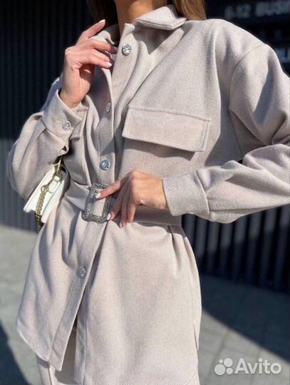 Кашемировый брючный костюм двойка