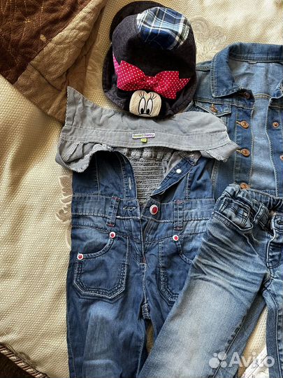 Джинсы для девочки 98