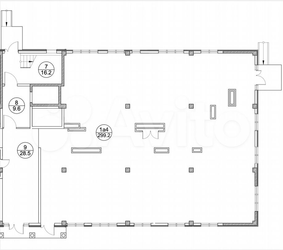 Своб. планировка, 299 м², 1/7 эт.