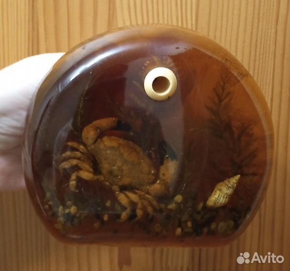 Сувенир из Сочи. Подставка с крабом. Винтаж