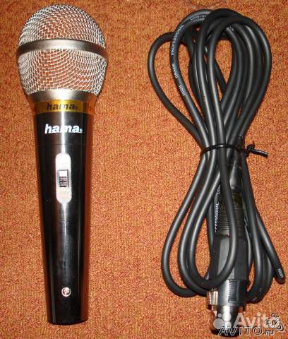 Микрофон hama DM-60 H-46060 (73дБ, черн.- серебр.)