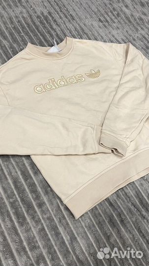 Свитшот adidas женский бежевый