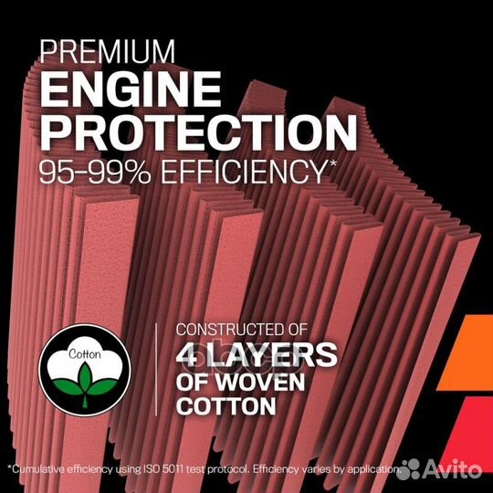 Воздушный фильтр с зажимом RU-4990 K&N Filters