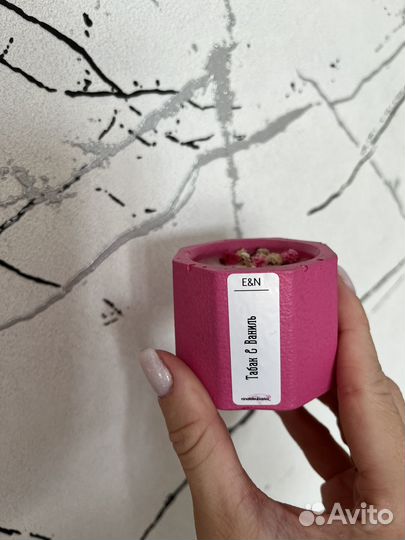 Подарочный набор свеча и подставка лотос