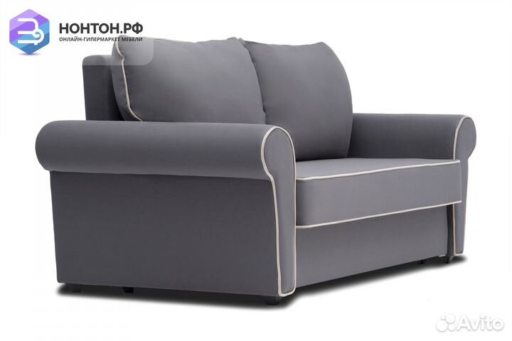 Диван еврокнижка Прованс темно-серый