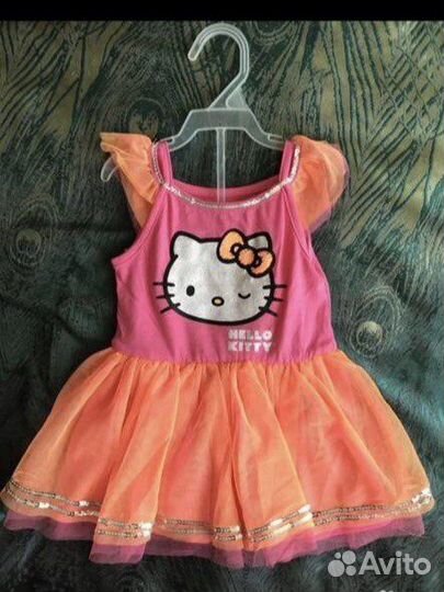 Платье hello kitty