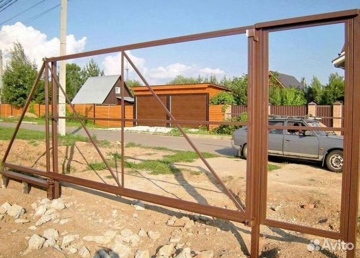 Каркас откатных ворот установи сам