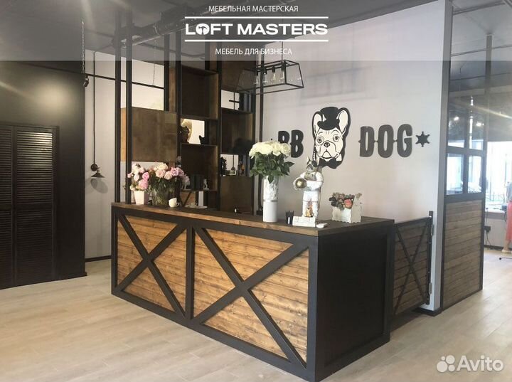 Ресепшн, стойка администратора лофт